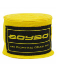 Бинты боксерские "BoyBo" 4.5 м. жёлтые Жёлтый-фото 2 additional image